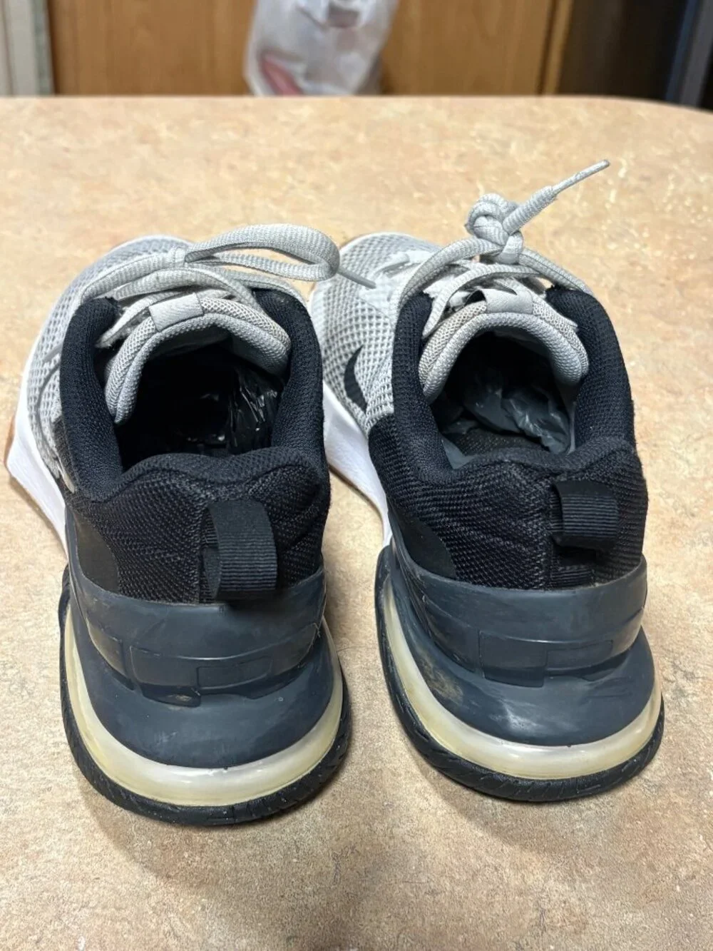 EXCELLENT Nike Air Max Alpha Trainer 6 Gym Shoes Mens Smoke Grey Black 9
